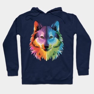 Tie Dye Wolf Hoodie